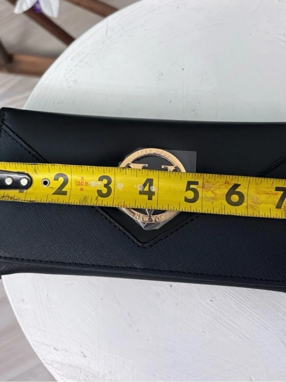 Joan Vass Black Wallet & Gift Box NWT